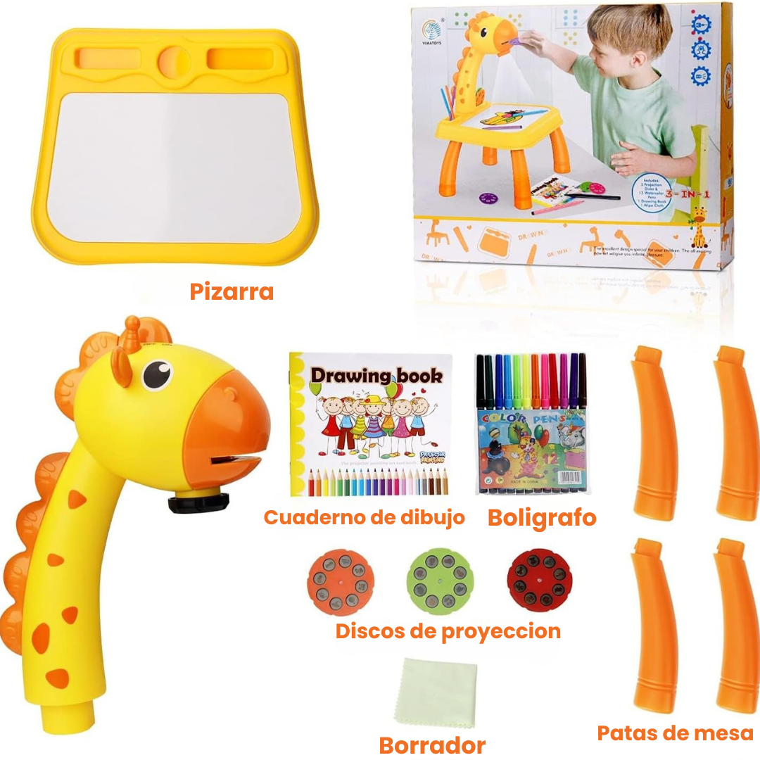 Mini Escritorio de Aprendizaje para niños pato-amarillo