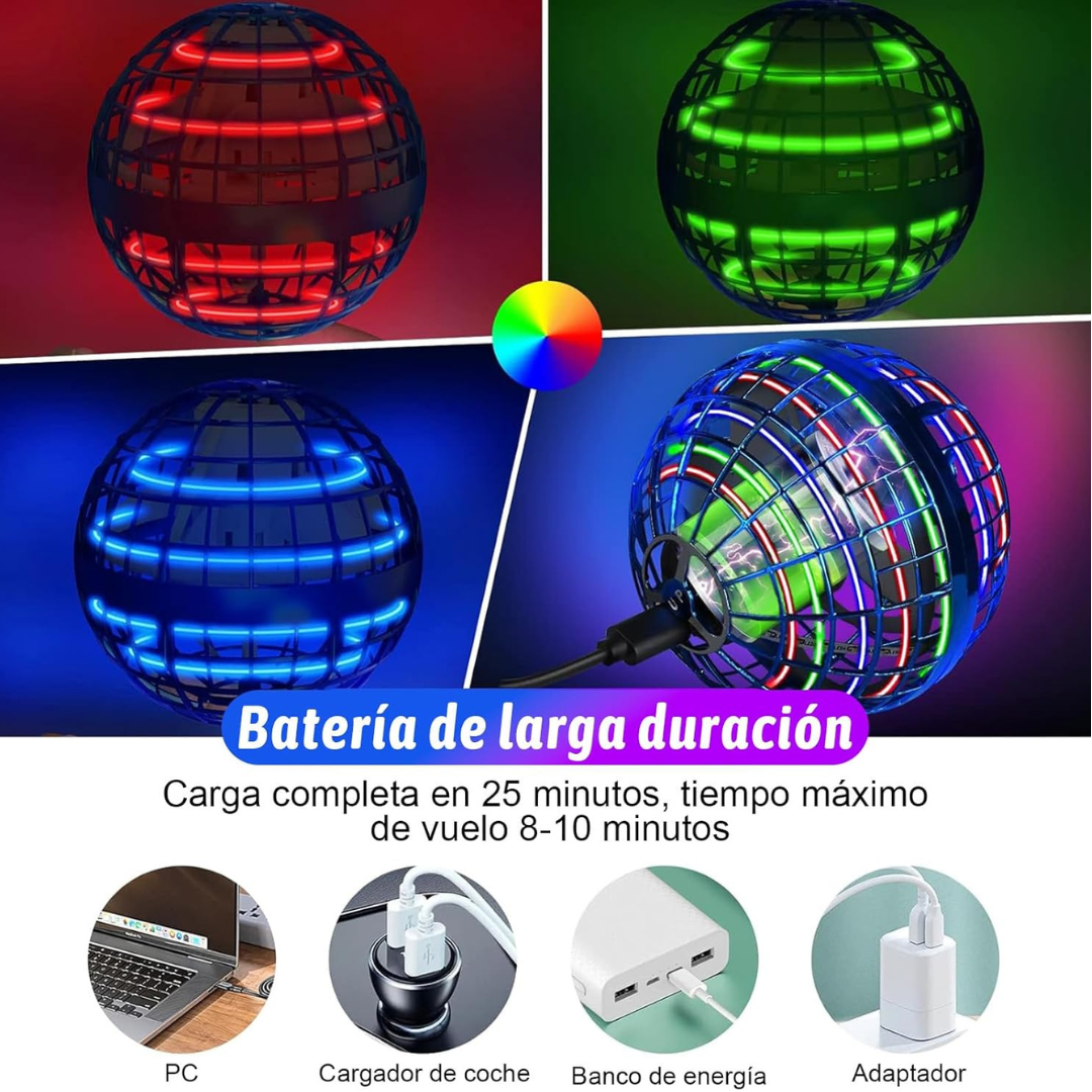 Dron bola voladora-control con la Mano