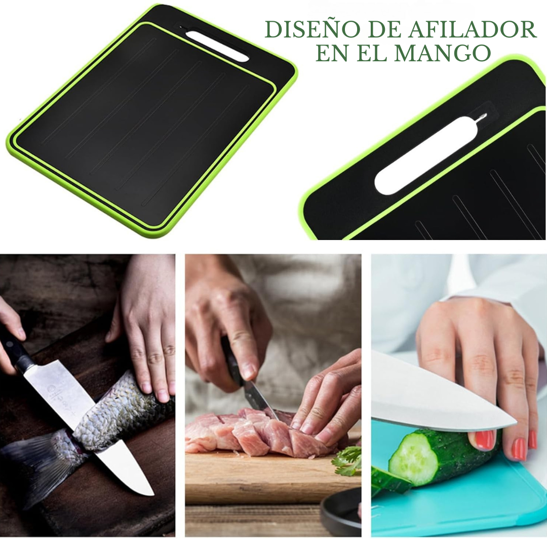 Tabla de cocina 4 en 1 | Corta, descongela, afila y ralla