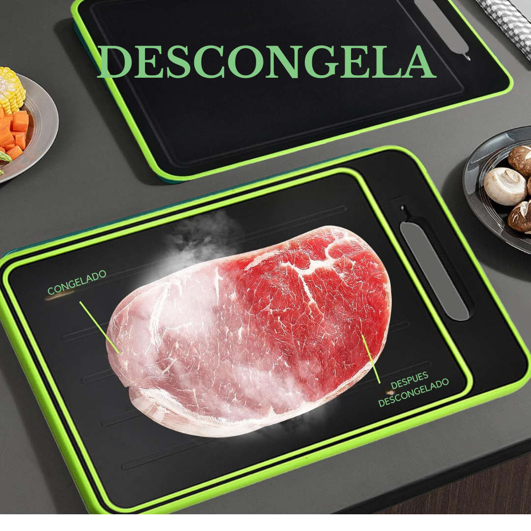 Tabla de cocina 4 en 1 | Corta, descongela, afila y ralla