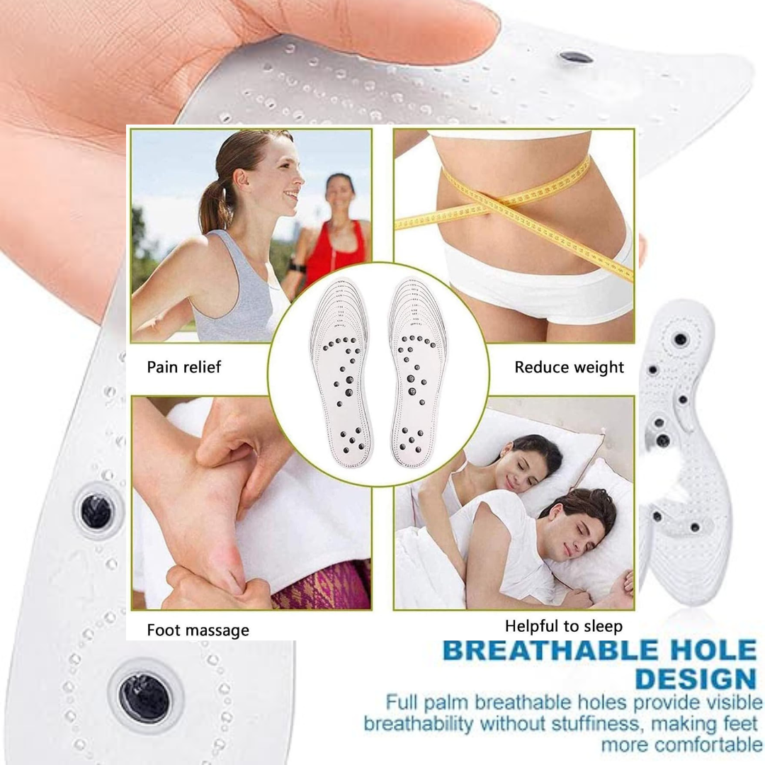 Plantillas de masaje magnético de acupresión unisex
