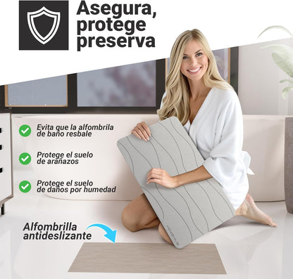 Alfombra de Baño de Piedra Diatomita